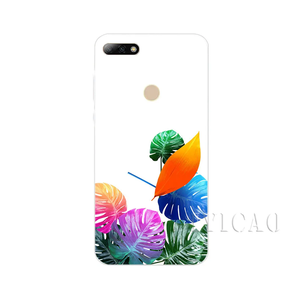 Iyicao листьев растений Жесткий Чехол для huawei Honor Play Примечание 10 6A 6C 7A Pro 7C 7X 8C 8X8 9 Lite