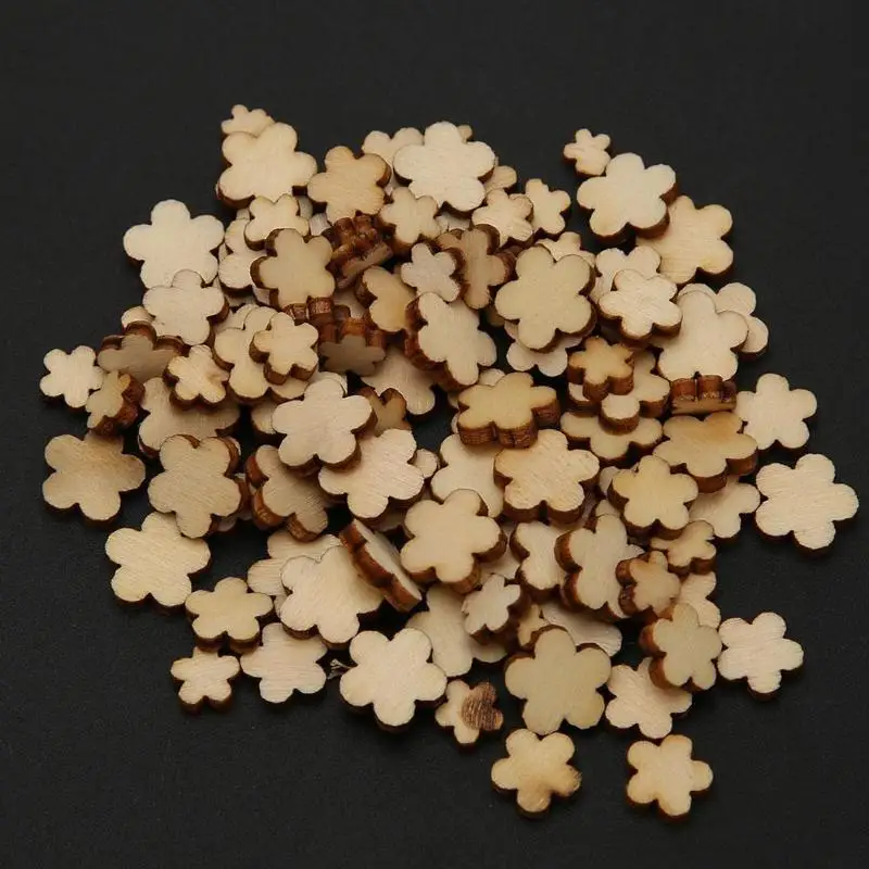 100 шт. деревянные заколки для волос цветок сливы | Дом и сад