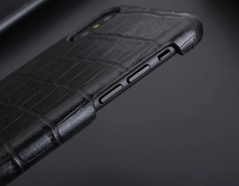 Solque чехол из натуральной кожи для iPhone X XS MAX XR 7 8 Plus настоящий кожаный чехол для мобильного телефона роскошный крокодил тонкий Чехол