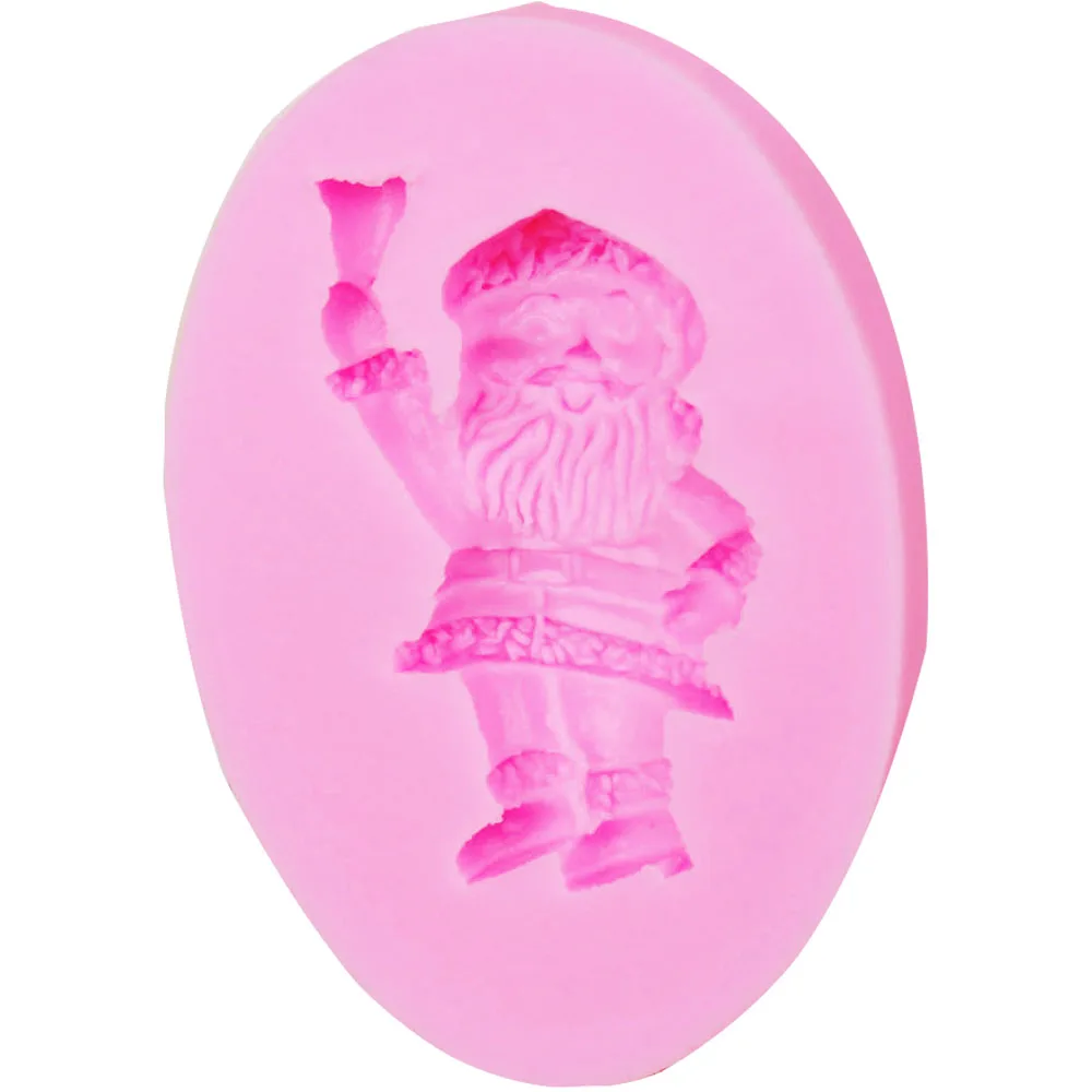 10PCS/SET M248 Christmas Santa Claus Silicone Cake Mold Resin Clay Chocolate Candy Fondant Decorating Tools Kitchen Baking | Дом и сад