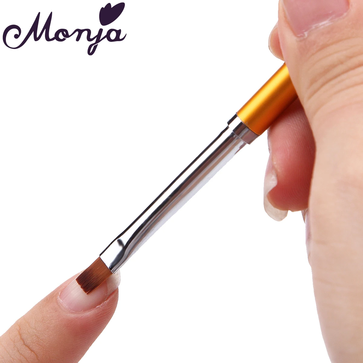 Monja 3 шт. дизайн ногтей Металл плоский верх французский сетки цветок изображения