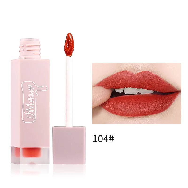 104 D.S.M Glitter Lip Gloss Sexy Private Label Lip Stain Base Pigment Beauty 6 Colors Clear Lipgloss Set - Цвет: 104