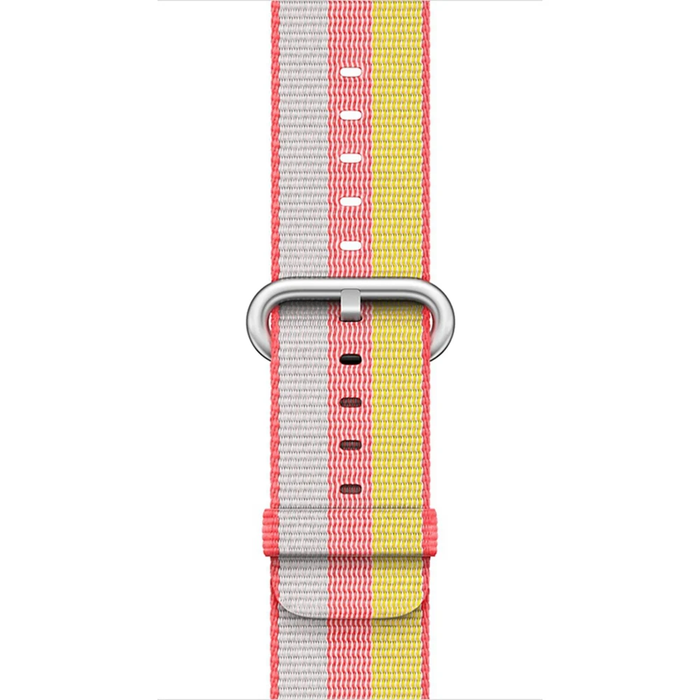 Red Stripe URVOI тканый нейлоновый ремешок для apple watch серии 3 2 1 прочный ремешок для iwatch удобная ткань-как чувствовать себя Новая серия - Цвет ремешка: Red Stripe