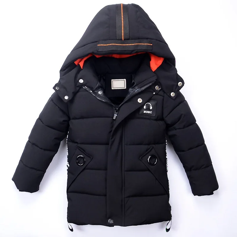 Зимние куртки для мальчиков теплое пальто детская одежда зимний комбинезон