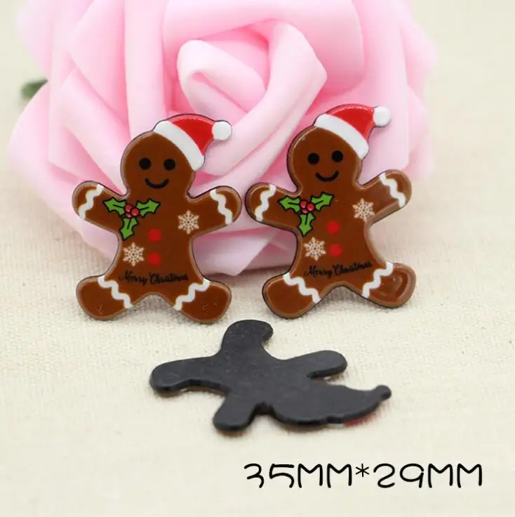10pcs/lot kawaii planar resin cabochons Christmas tree snowman santa flatback crafts accessories | Дом и сад