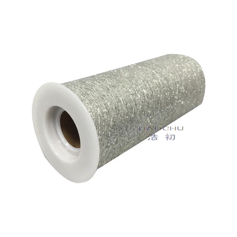 Сетчатая ткань с люрексом HAOCHU рулон тюля для цветочной упаковки газовая юбка