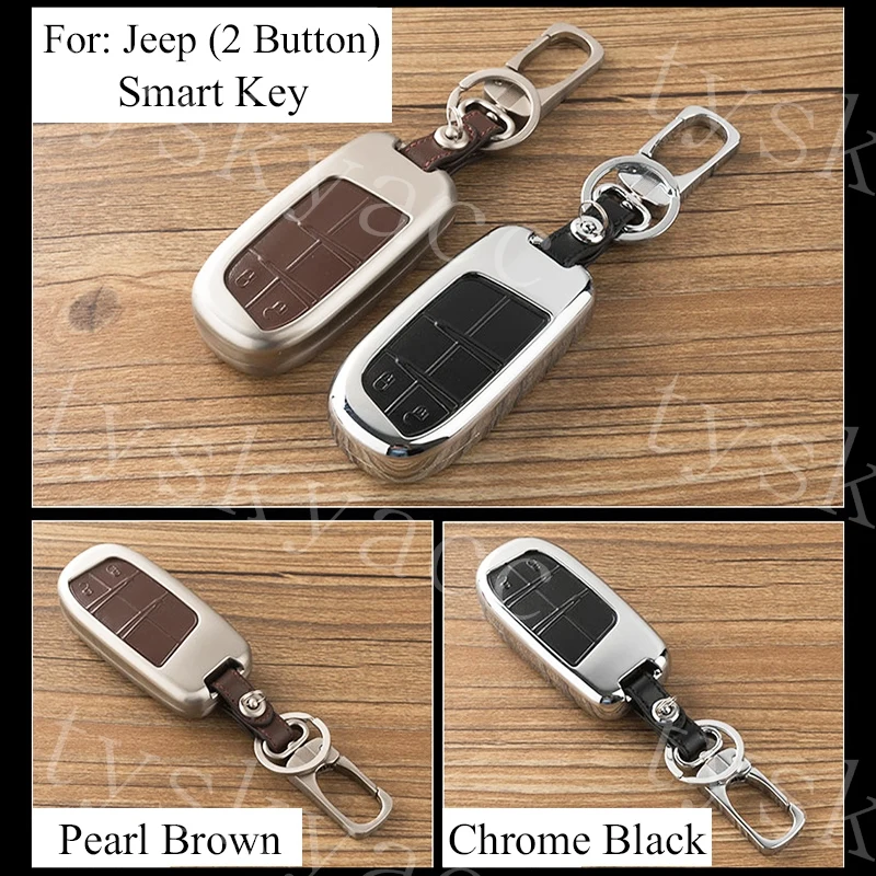 Чехол для ключей из сплава чехол Jeep Grand Cherokee Compass Dodge Journey аксессуары умный с 2