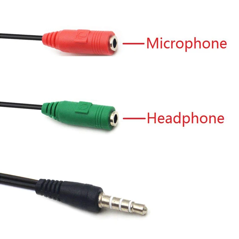 3 5 мм адаптер для гарнитуры Splitter Y Audio 2 Female to 1 Male ноутбука PS4 смартфона Xbox One