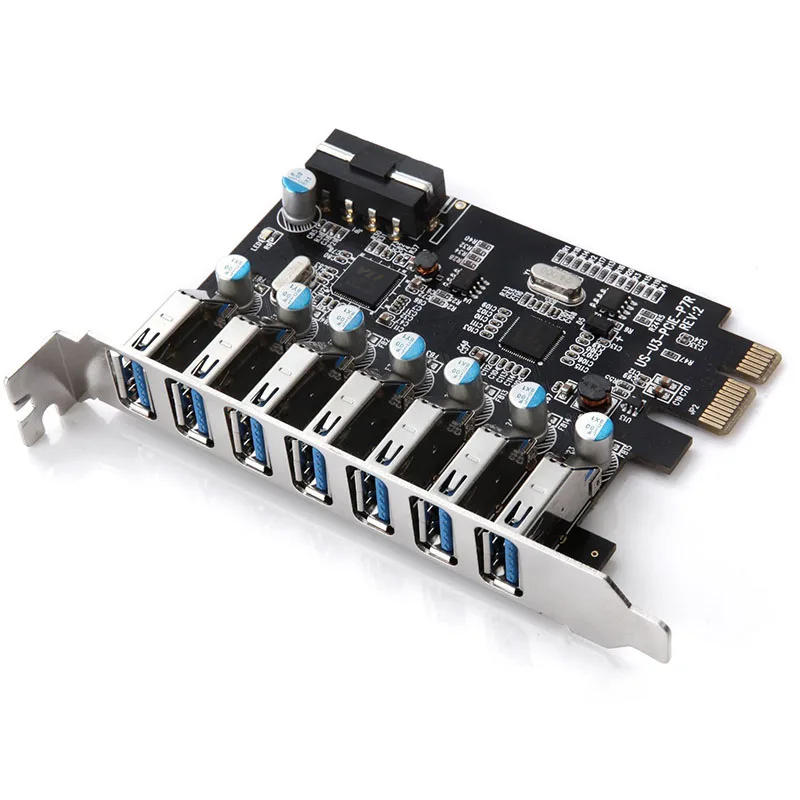 7 портов Superspeed PCI E к USB 3 0 карта расширения Express Внутренний HSJ 19| |