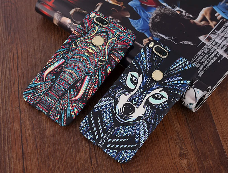 KaiNuEn coque case cover For Xiaomi Mi 5X A1 5 X Mi5X MiA1 A 1 mobile phone elephant tiger animal hard plastic original | Мобильные