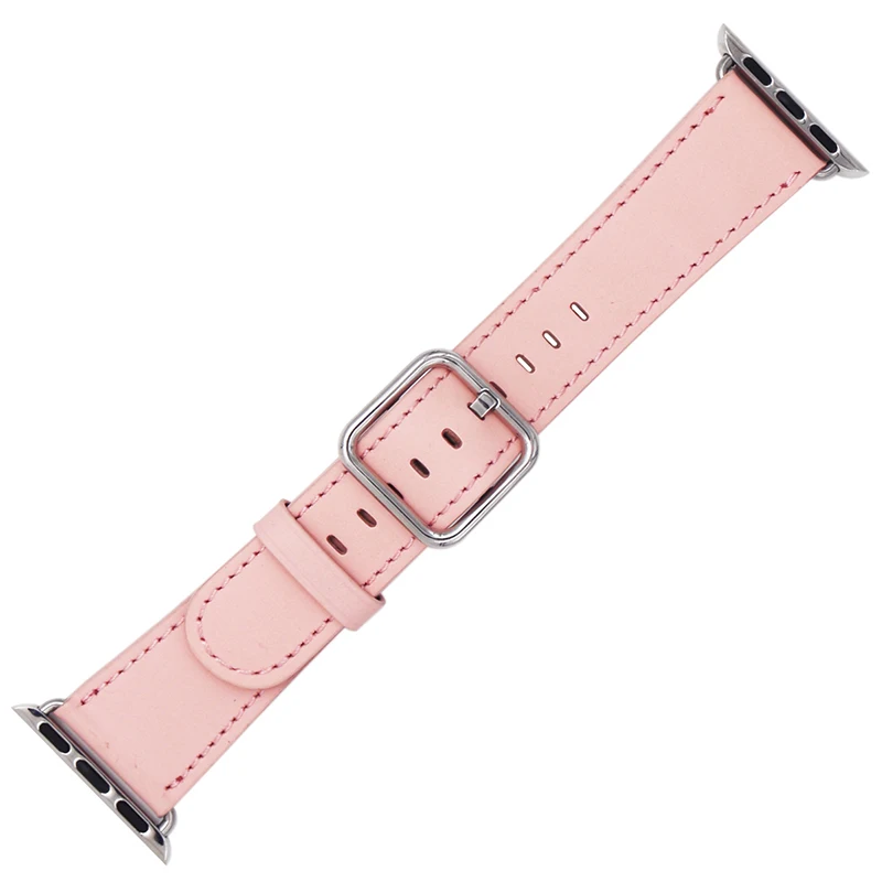 Ремешок из натуральной кожи для apple watch парусиновый браслет iwatch 3/2/1 38 мм 42 ремешок