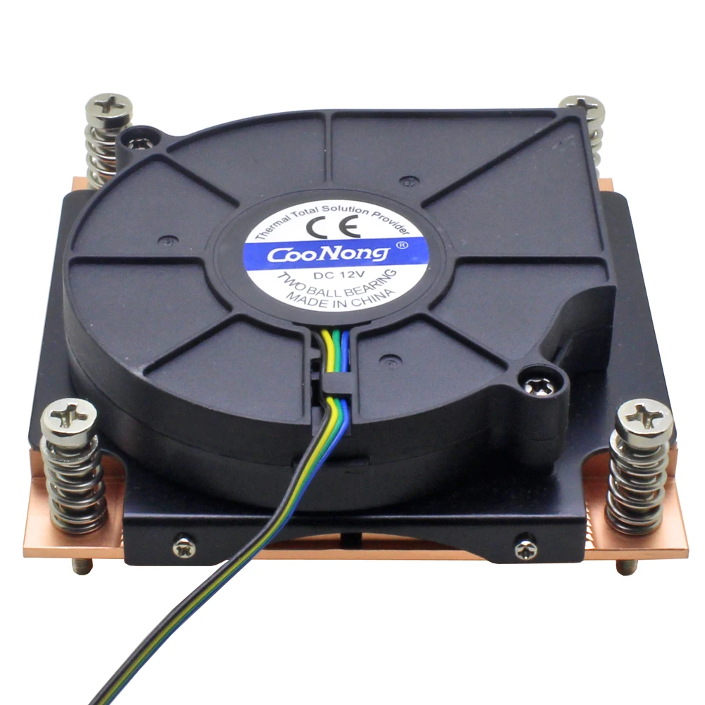 1U Server CPU Cooler Copper Heatsink 7515 Blower Cooling Fan For Intel Core Xeon LGA 1155 1156 1150 1151 Industrial Computer