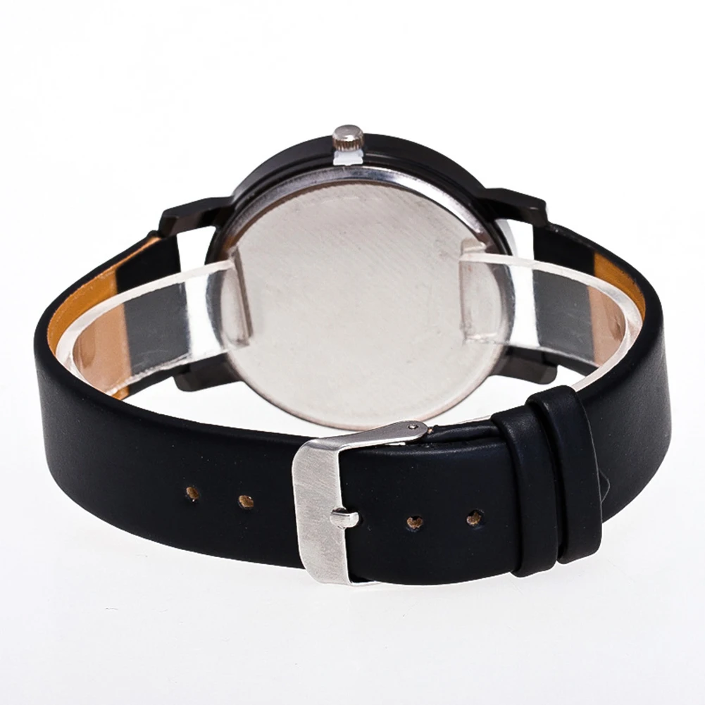 

Fashion Shiny Colorful Dial Faux Leather Student Women Quartz Analog Wrist Watch Bracelet new