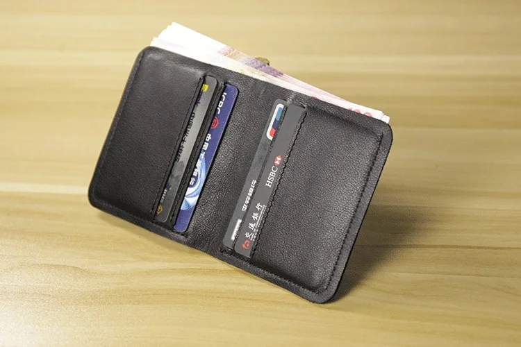 Vintage Leather Wallet Slim Wallet Men Coin Pocket Purse Card Holder Men’s Wallets Purse Short Male Clutch Cartera mujer