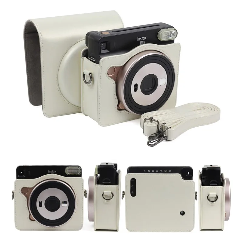 Защитный чехол для Fujifilm Instax Square SQ6 сумка из искусственной кожи с плечевым ремнем