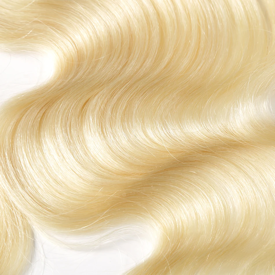 Rosa beauty #613 блонд кружевная Фронтальная застежка объемная волна 13x4 от уха до - Фото №1