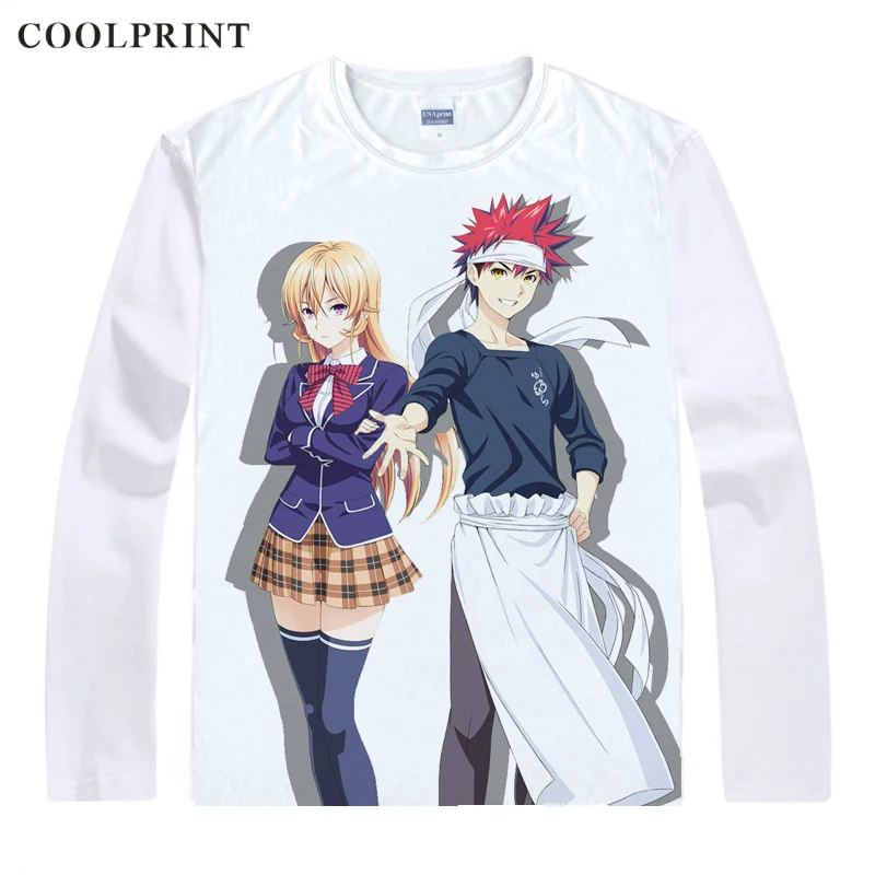 Пищевые войны Shokugeki no Souma футболки разных стилей рубашки с длинным рукавом Soma Yukihira