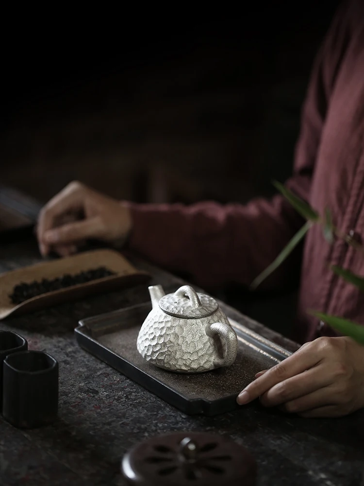 TANGPIN 999 Серебряный и керамический чайник китайские чайные наборы кунг-фу посуда для напитков 150 мл