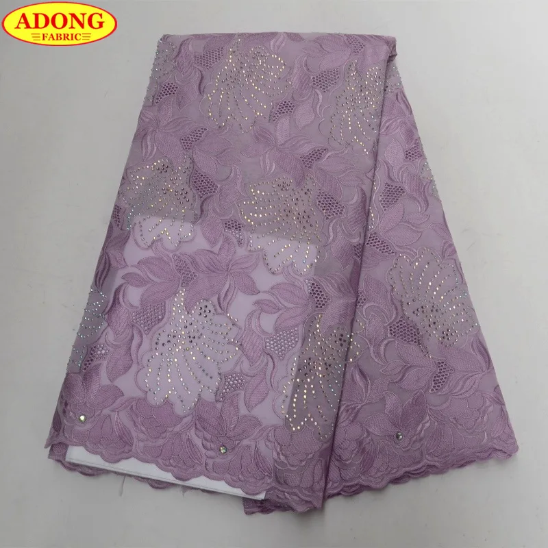 Light Color Eyelet Design African Cotton Lace Fabric High Quality 5 Yards/lot Swiss Voile In Switzerland 100% | Дом и сад