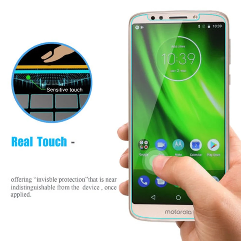Wangcangli 2.5D Закаленное стекло для Motorola G6 plus Защитная пленка телефона ультратонкая