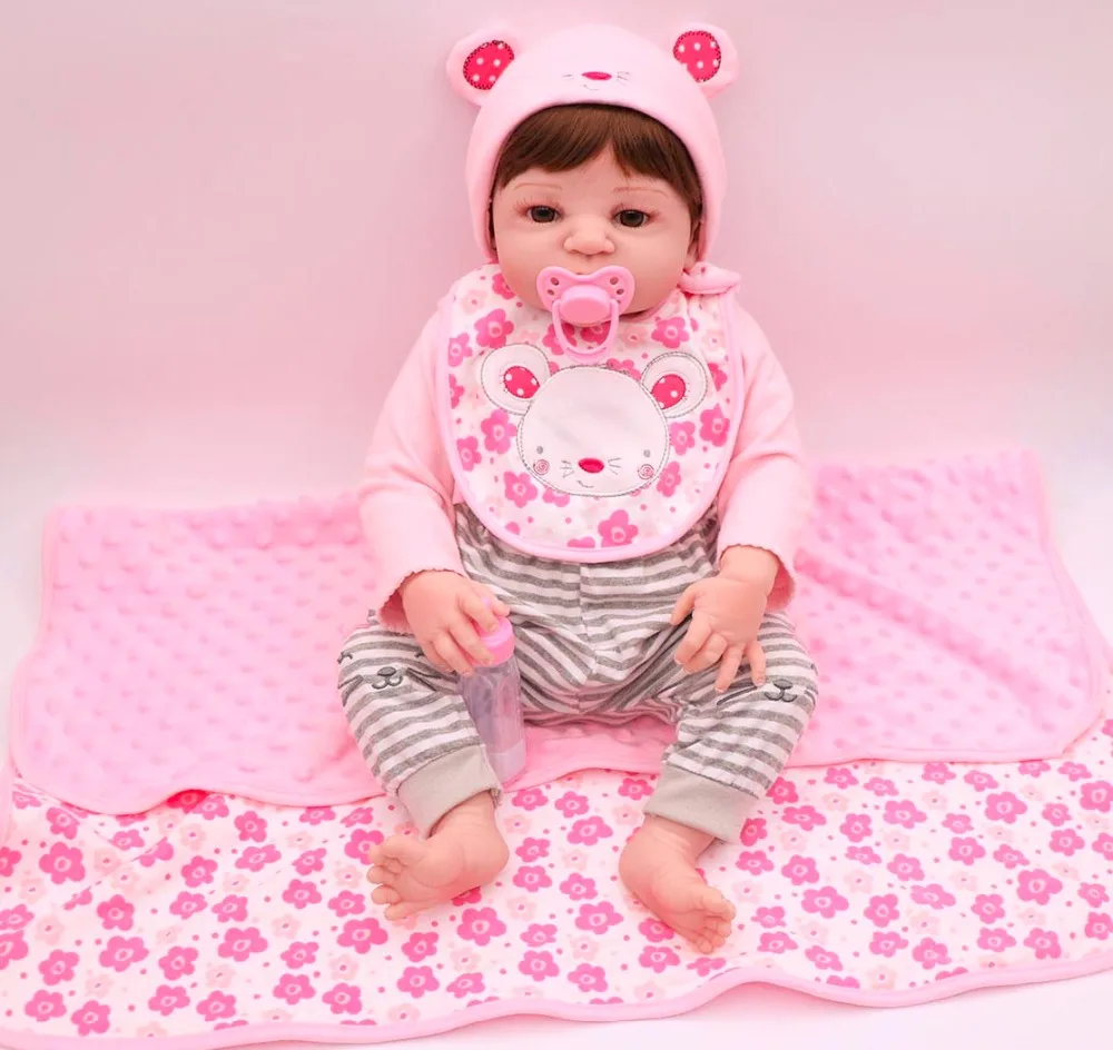 Высокое качество белая кожа Детская кукла полностью силиконовая виниловая живая