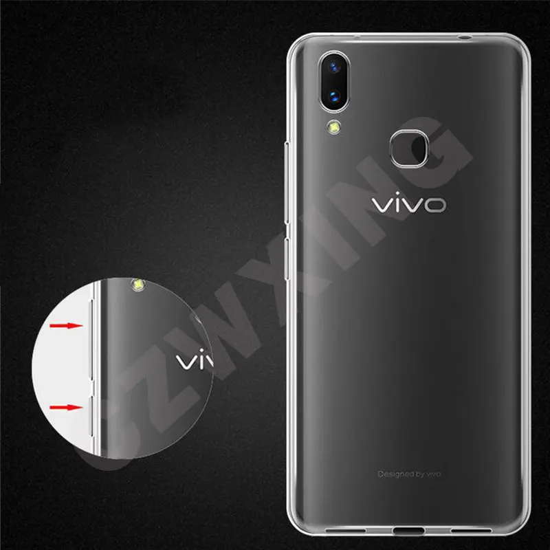 Чехол для ViVo V11i силиконовый мягкий прозрачный чехол из ТПУ V 11 VivoV11i Pro задняя