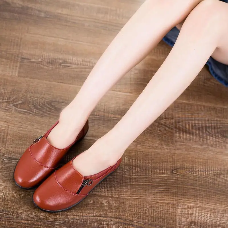 2017 г. новые осенние дышащие женские тонкие туфли на плоской подошве Женская