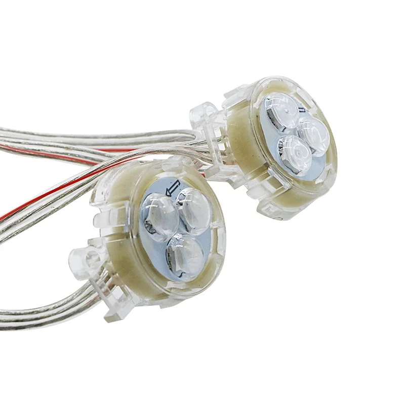 SZYOUMY 3 светодиода DC12V WS2811 IC 30 мм Диаметр Прозрачная крышка 5050 RGB светодиодный
