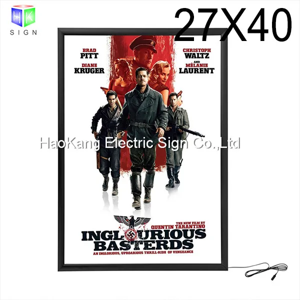 S Adertising Black Aluminum Frame Led Light Box Display , Ba