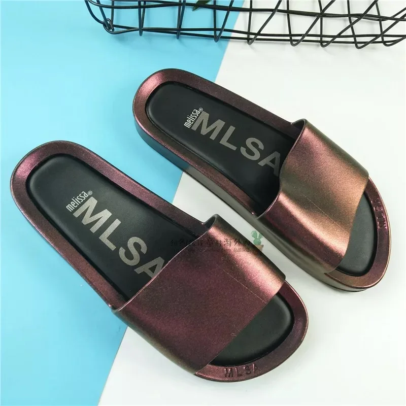 Melissa/сандалии Летние туфли Тапочки Melissa Женские мягкие Босоножки с открытым