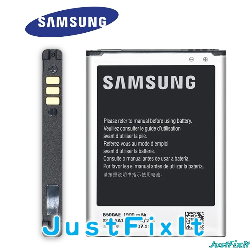 B500AE 100% оригинальная замена Батарея для samsung GALAXY S4 мини I9190 I9192 I9195 I9198 B500BE телефон 1900