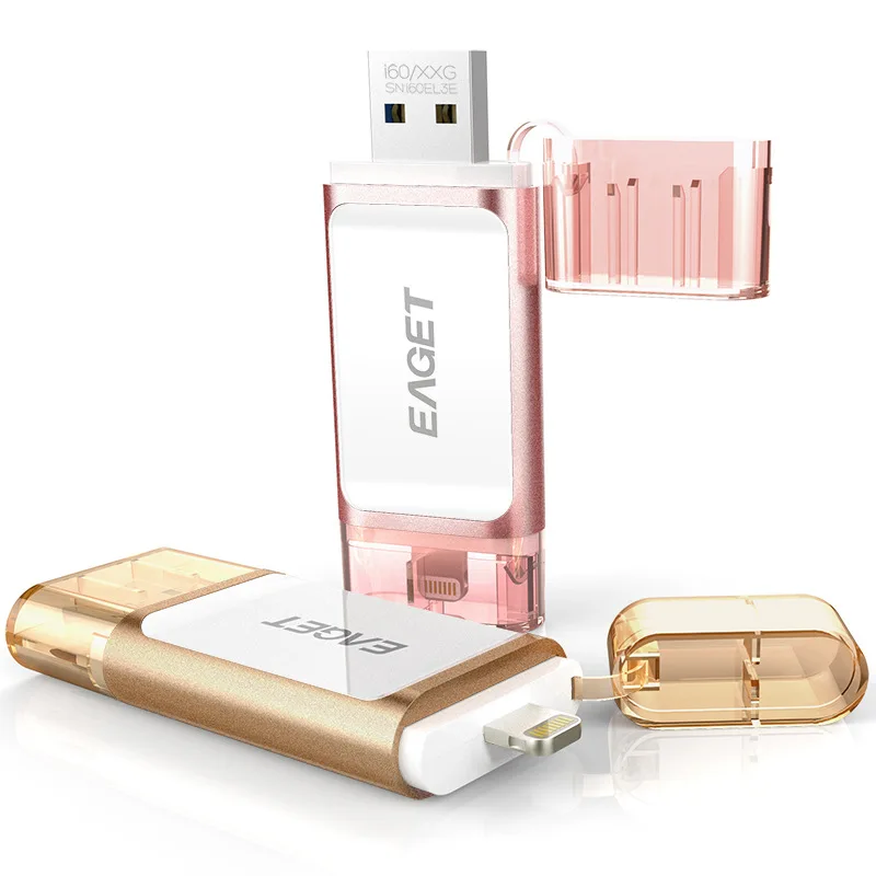 Eaget I60 OTG USB флеш-накопитель 32 Гб 64 128 ГБ Lightning 3 0 MFI Флешка мини memoria для iPhone iPad |