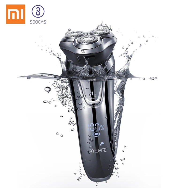 Xiaomi SO WHITE ES3 электрическая бритва для мужчин 3D плавающая головка моющаяся триммер для бороды перезаряжаемый станок для бритья