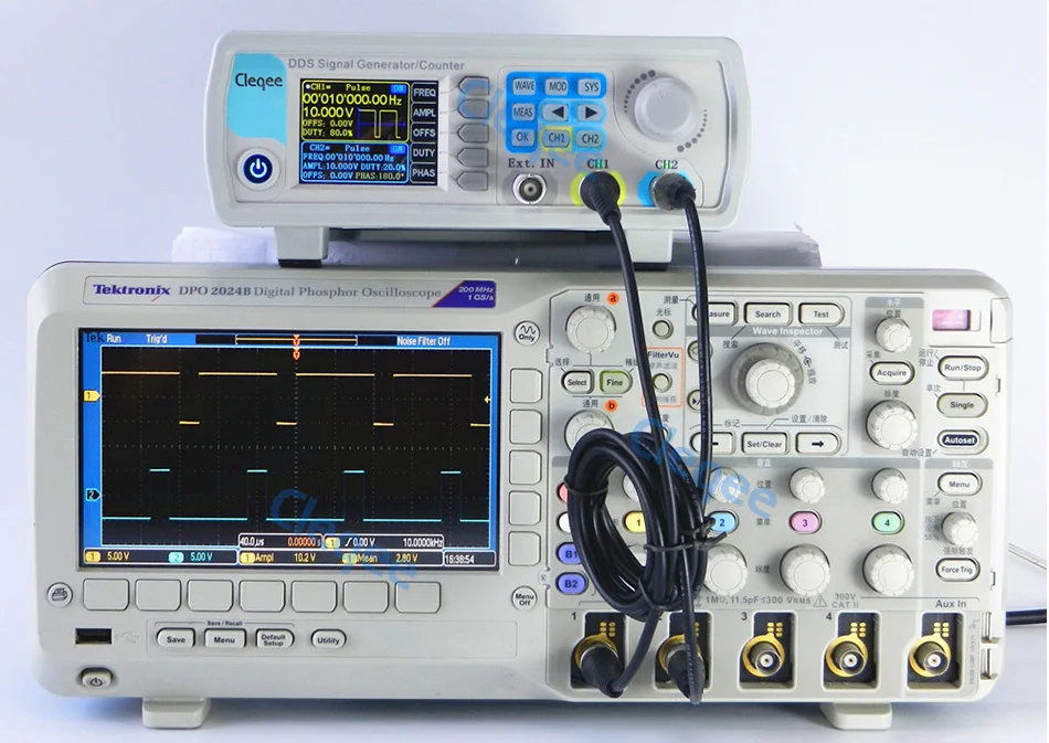 Cleqee JDS6600-15M JDS6600 серия 15 МГц цифровой контроль двухканальный DDS функция генератор сигналов частотомер произвольный