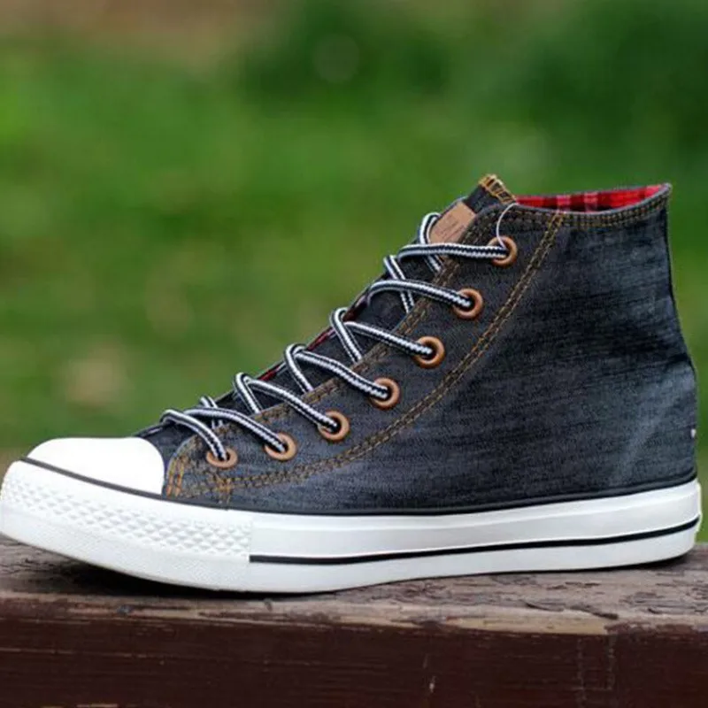 Мужские синие джинсовые парусиновые туфли на весну-осень мужские повседневные