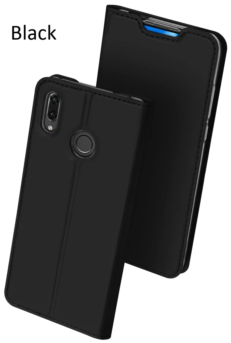 Black DUX DUCIS чехол для huawei P Smart Z Книга Флип кожаный бумажник Coque чехол - Цвет: Black