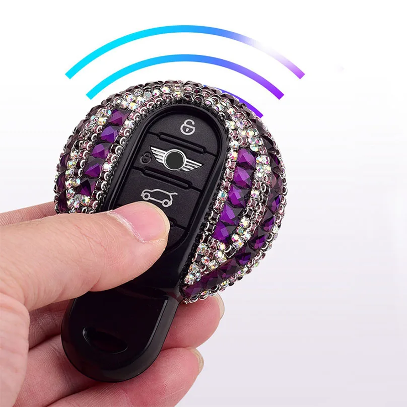 Gift High Quality Luxury Diamond Key Cover Shell For BMW MINI Cooper F56 F55 F54 F60 R55 R56 R59 R60 R61 ONE S Clubman Keychain |