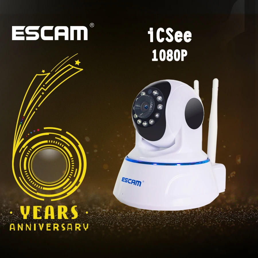 Escam QF003 Домашний Мини IP камера 1080 P 2MP двойной телевизионные антенны