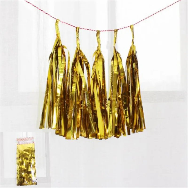 gold 5 шт./лот 35 см Tassel Pendant аксессуары для дома вечерние украшения - Цвет: gold