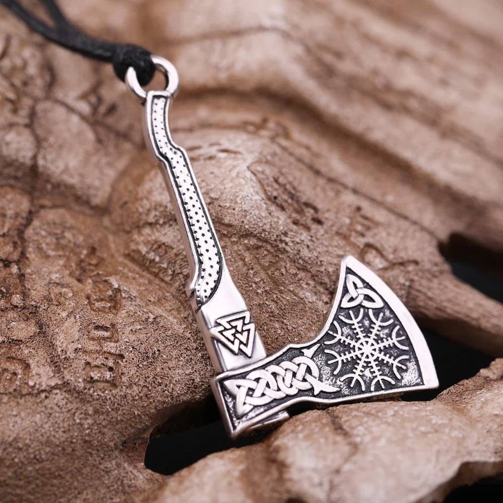 Dawapara викингов ювелирные изделия Valknut и Vegvisir троица Компас подвеска в виде топора