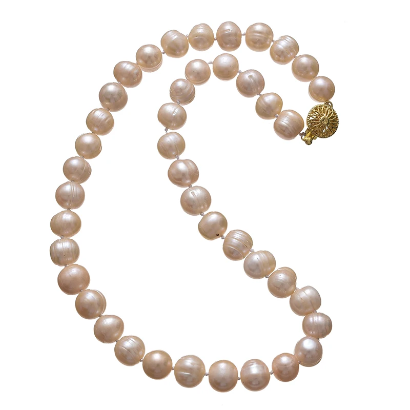 Pick Size 9-10mm Smooth Orange Pearls Fit Handmade Necklace 18inch Gem For Your Sweet Wife Gifts H640 | Украшения и аксессуары