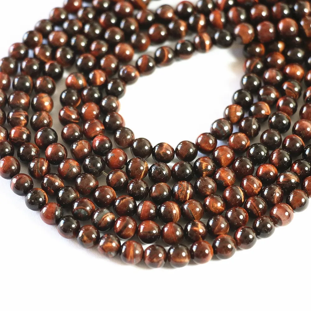 

Charming Red Tiger Round Beads 6mm 8mm 10mm 12mm Loose Beads 15 Inches B107