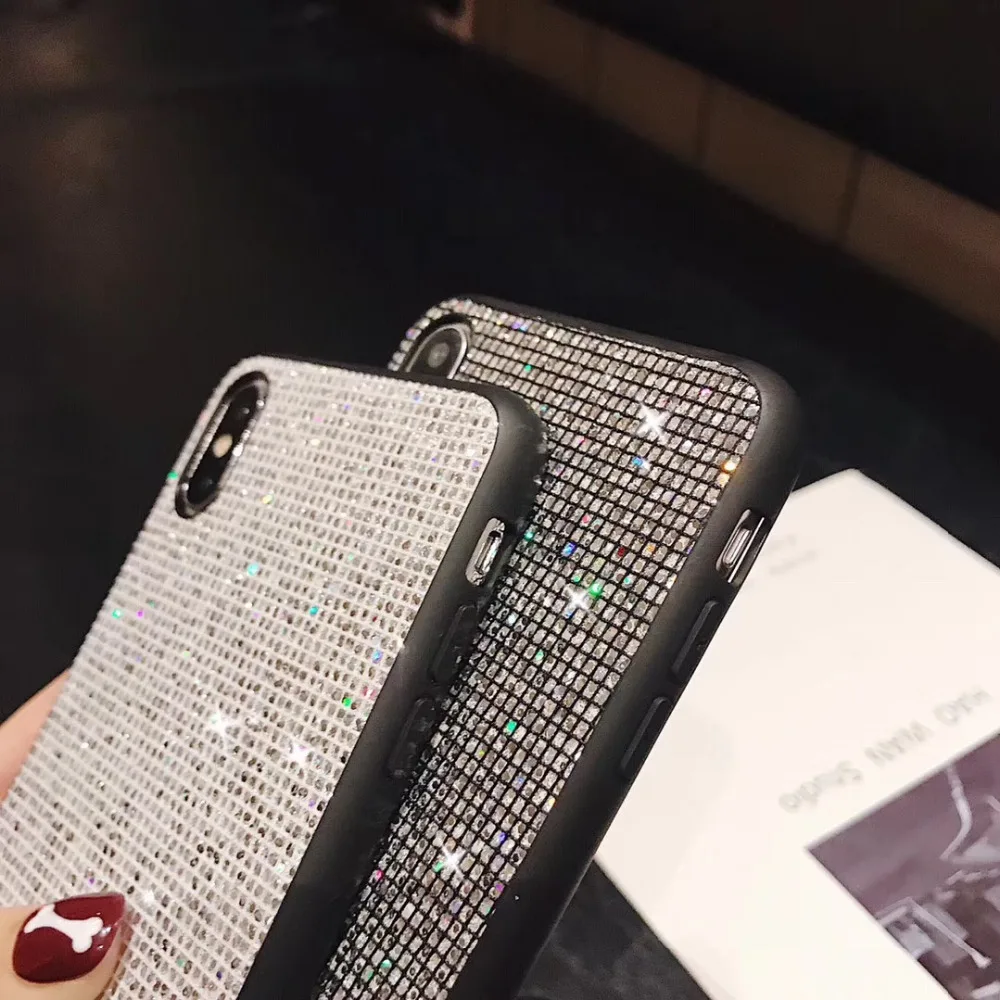 Роскошный чехол с блестками для Samsung Galaxy S10 Plus мягкий силиконовый из ТПУ S8 S9 Note 8 9