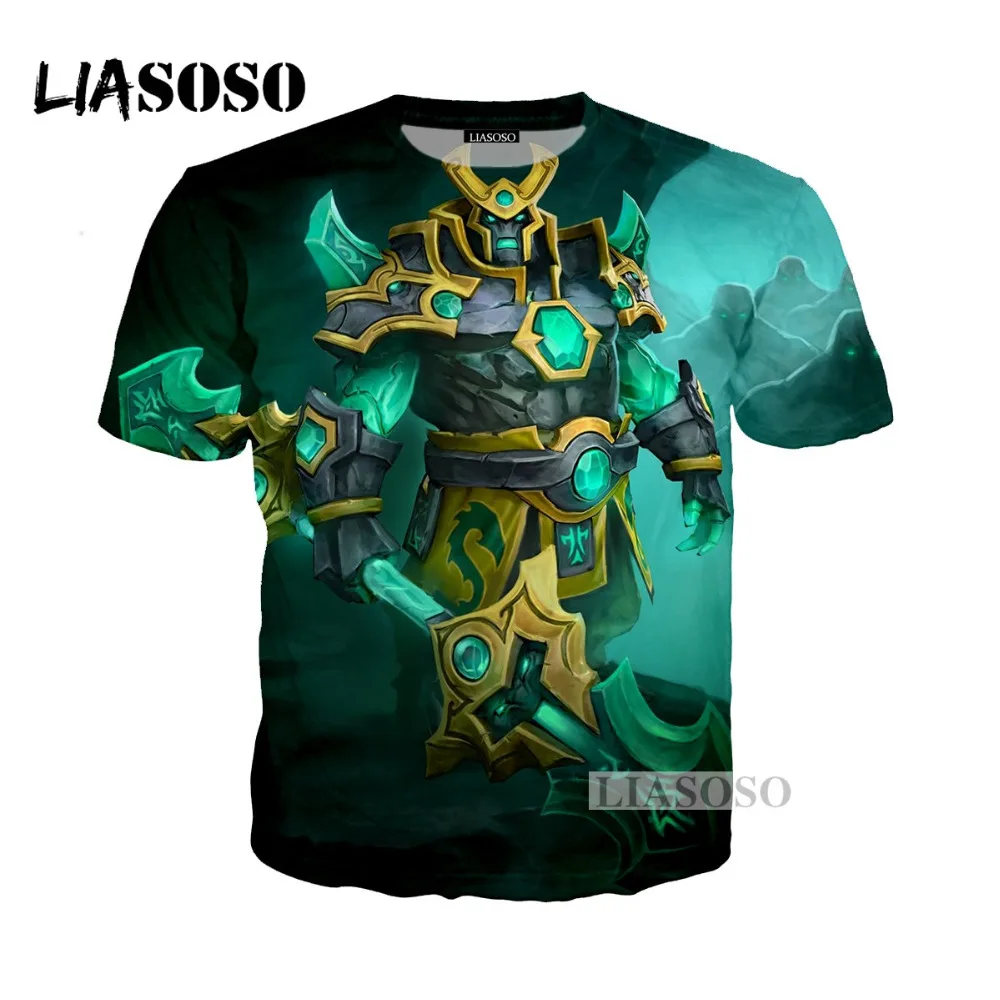 LIASOSO летняя Новинка для мужчин и женщин 3D принт видеоигра Dota 2 футболка модная