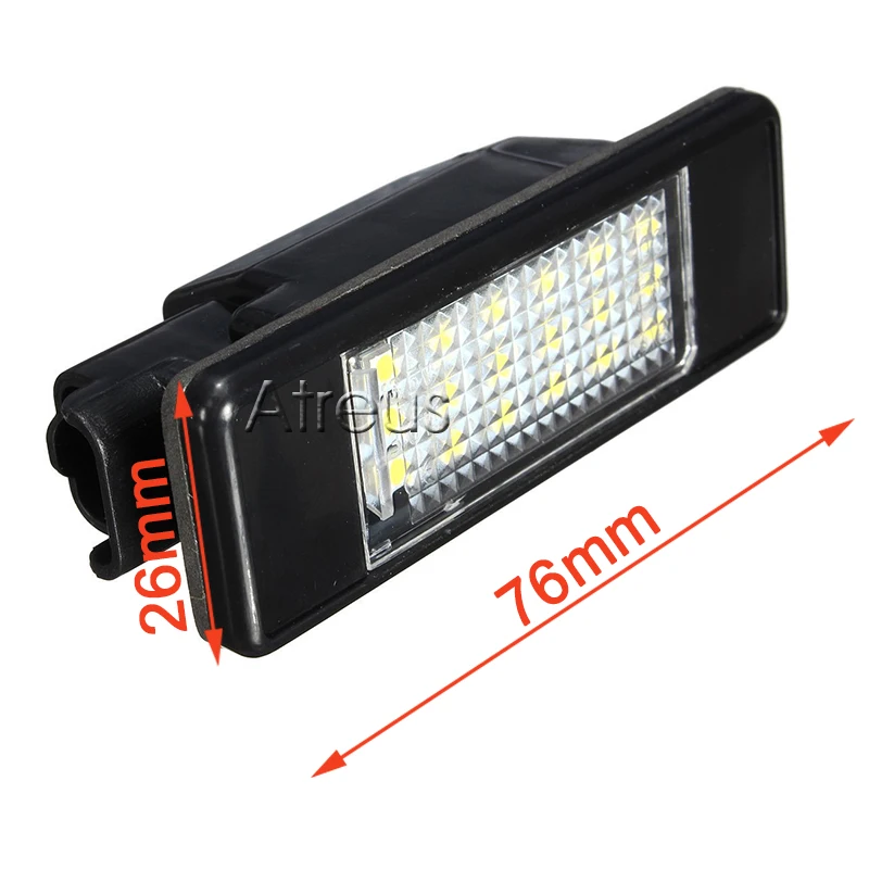 Atreus Автомобильный светодиодный Подсветка регистрационного номера 12V для Peugeot 307