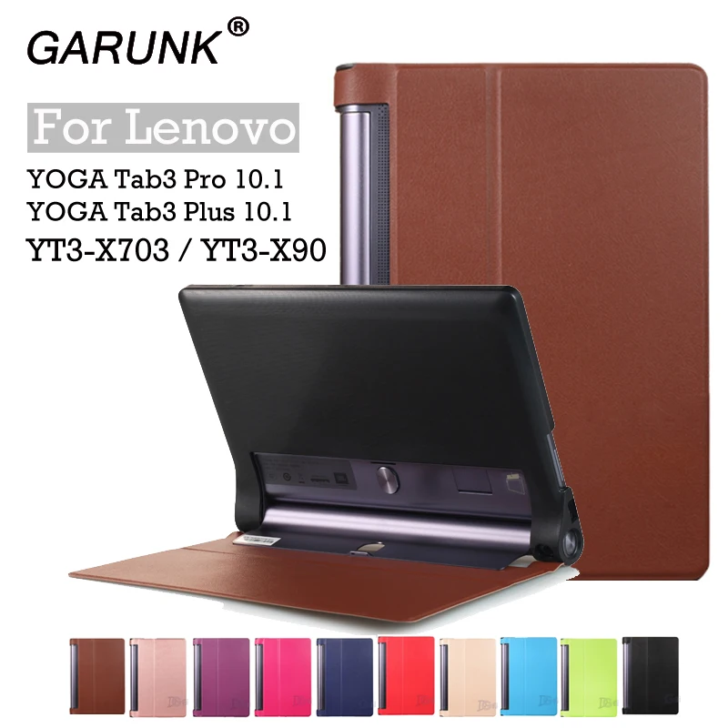 Для Lenovo Yoga Tab3 Plus 10 1 YT-X703 дюймов защитный чехол для планшета Флип PU кожаный TAB 3 X90F |