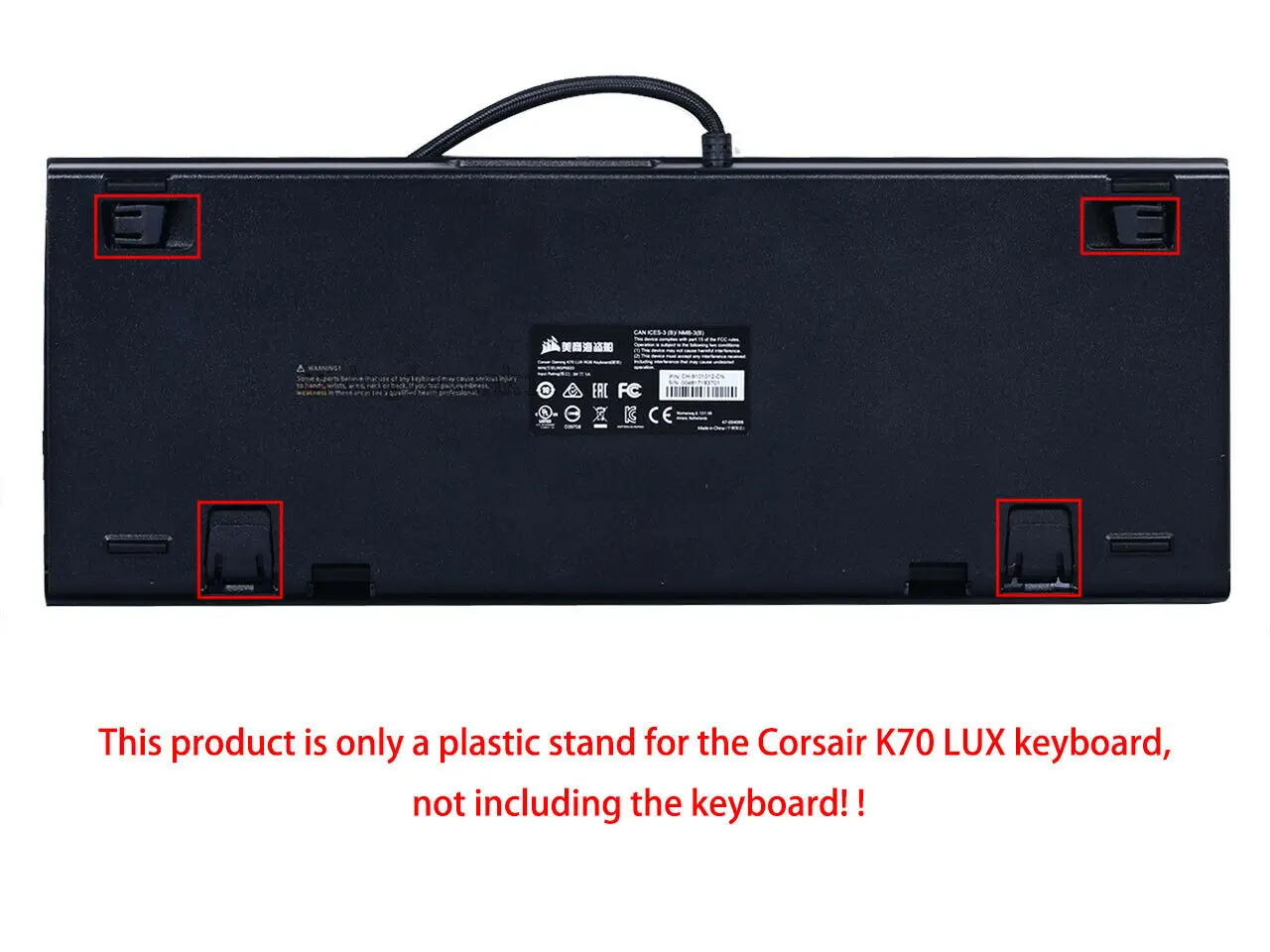 Сменная пластиковая подставка для механической игровой клавиатуры CORSAIR K70 LUX
