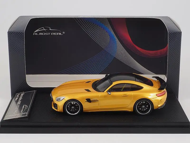 Литая под давлением модель автомобиля почти настоящая AMG GT R 2017 1:43 (желтый) +