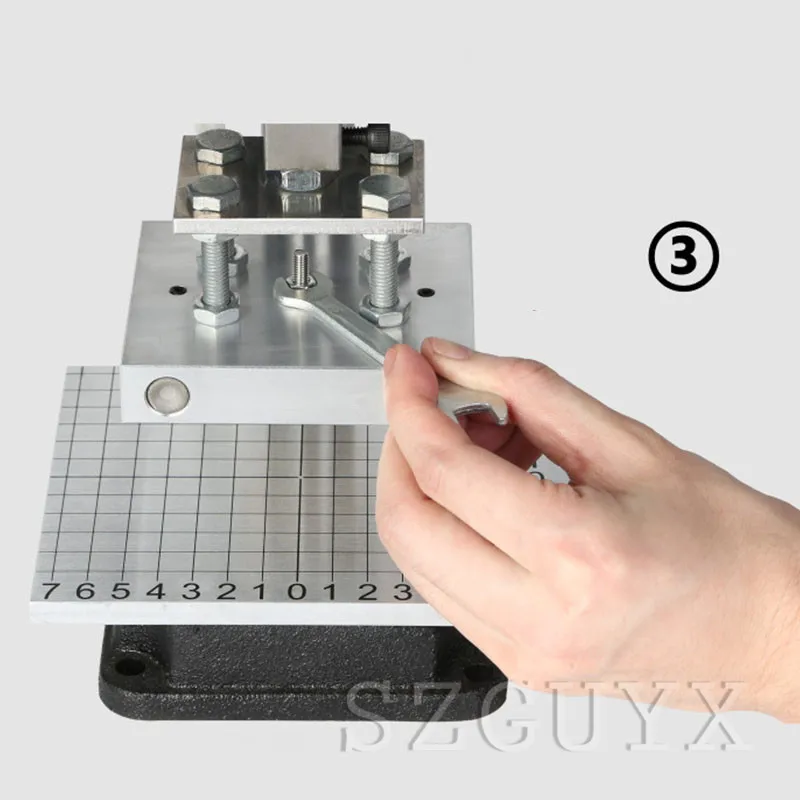 Машина для теплового прессования GUYX тиснение кожи фольга Золотое Тиснение