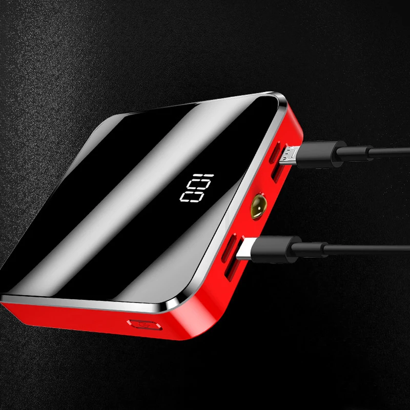 20000 мАч power Bank зеркальный экран bank зарядное устройство для телефона внешний